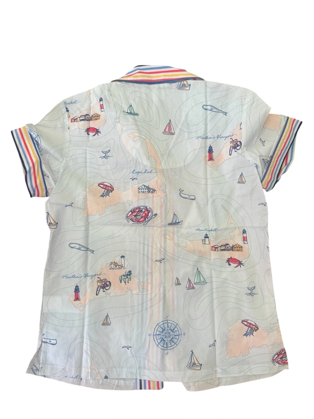 NWOT BedHead Pajamas Short Sleeved Pajama Set in Cape Cod Print - Picture 4 of 9